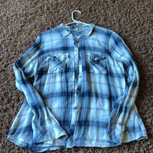 Maurices Blue Flannel